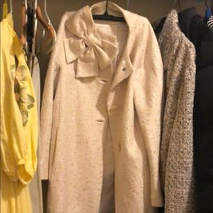Kate spade light pink sparkle coat
